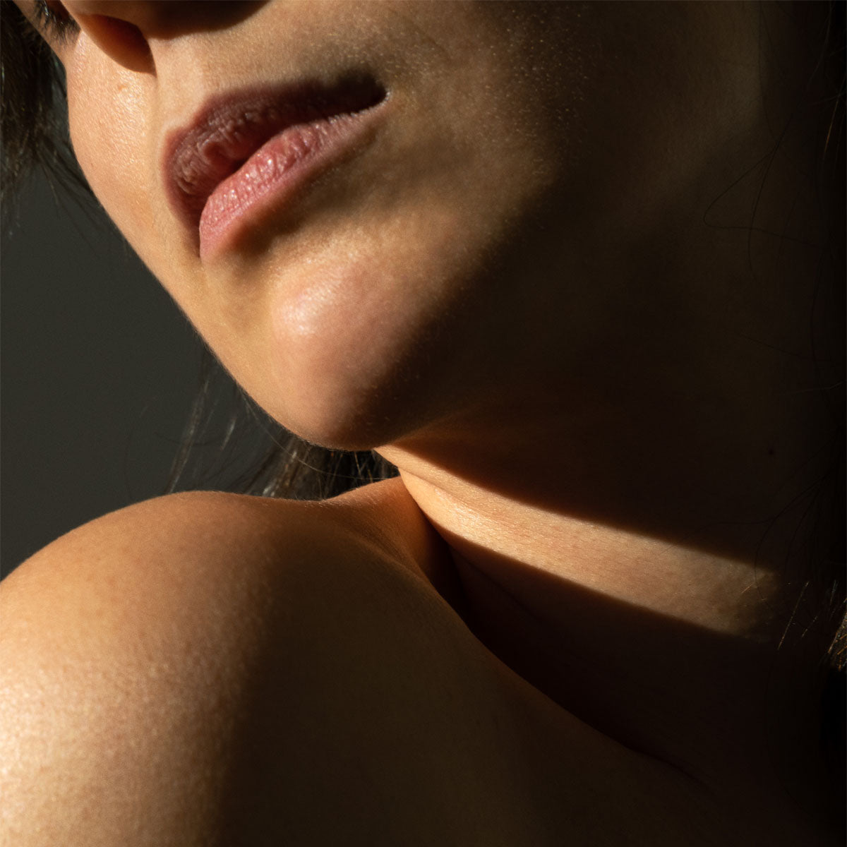 Normale Haut im Gesicht